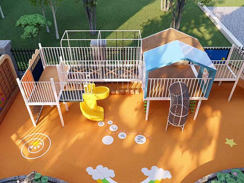 幼儿园户外滑滑梯