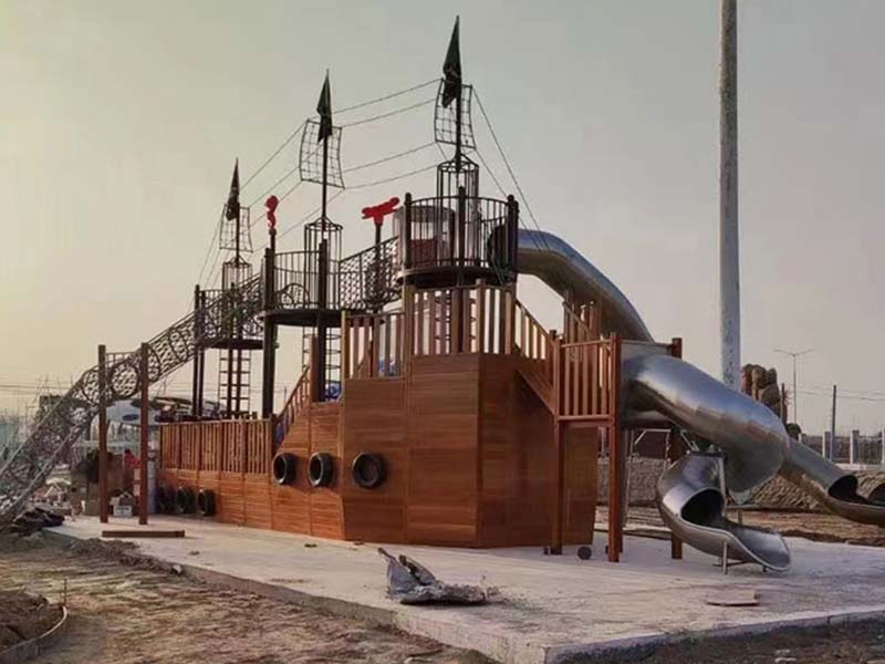 大型木质海盗船无动力设备