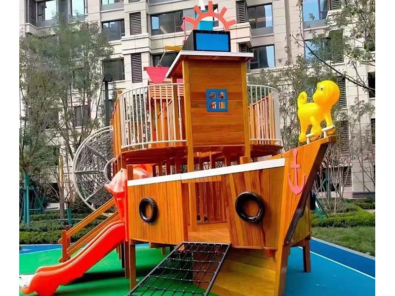 大型木质海盗船无动力设备