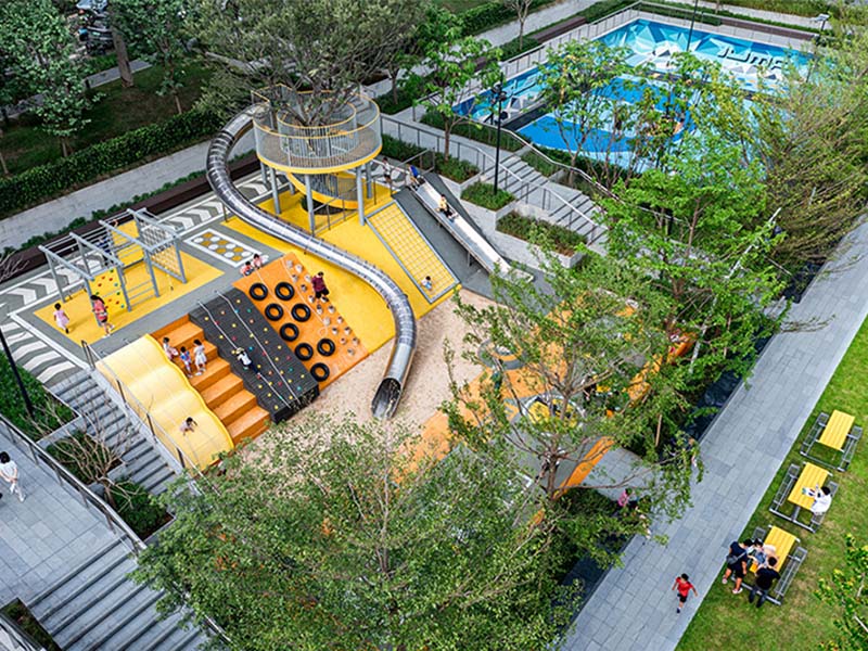 公园儿童无动力游乐设备