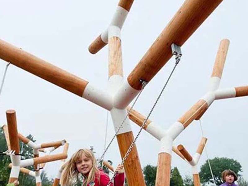 樱花树网红旋转秋千