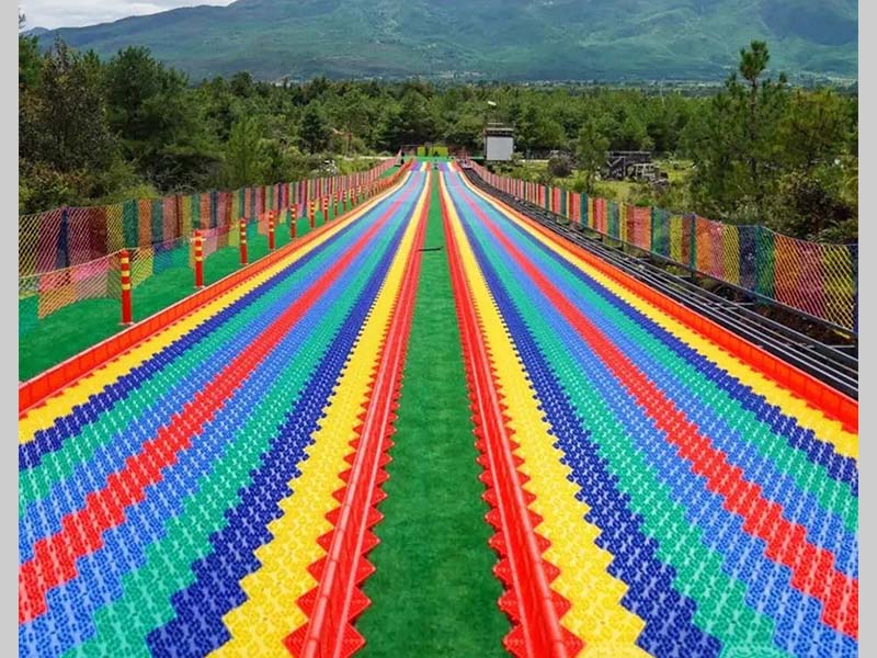 网红七彩滑道