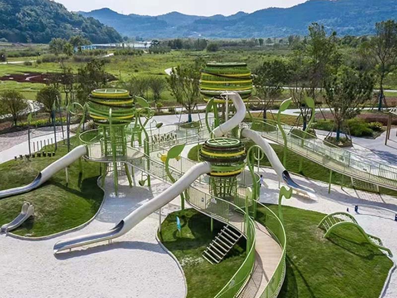 无动力乐园廊架游乐设施规划